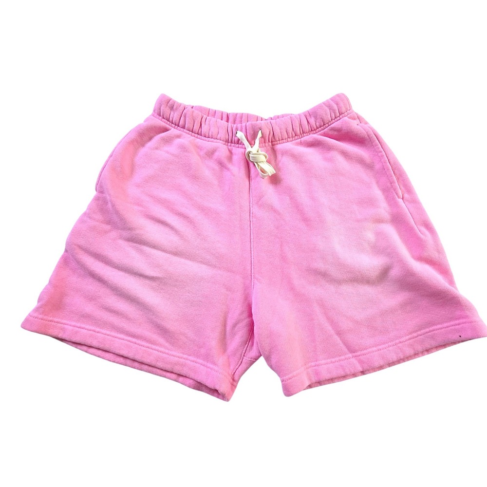 Darc Sport Athletics Pink Pearl Sun Fade Oversized Sweat Shorts Small DSFS033